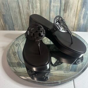 COPY - Size 9 Tory Burch black wedge  Authentic